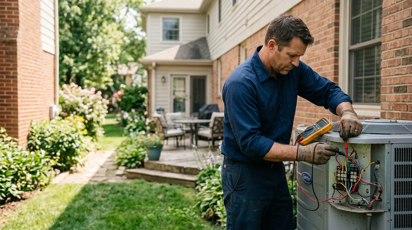 HVAC technician working near Superior, WY